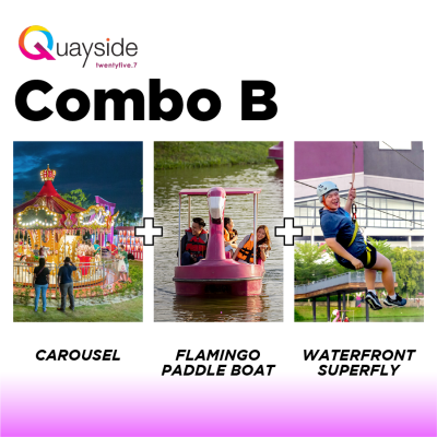 Carousel + Flamingo Paddle Boat + Waterfront Superfly